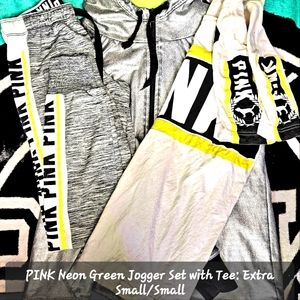 Ultimate metallic PINK jogger set (RARE & HARD TO FIND!) Small/extra small